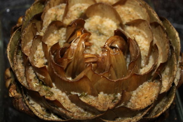 carciofi ripieni (artichauts farcis)