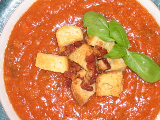 pappa al pomodoro / soupe classique à la tomate italienne
