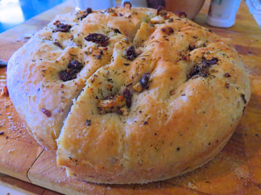 pain grec de foccacia