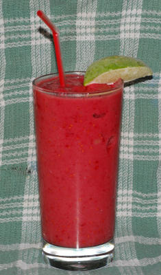 smoothie banane framboise (végétalien)