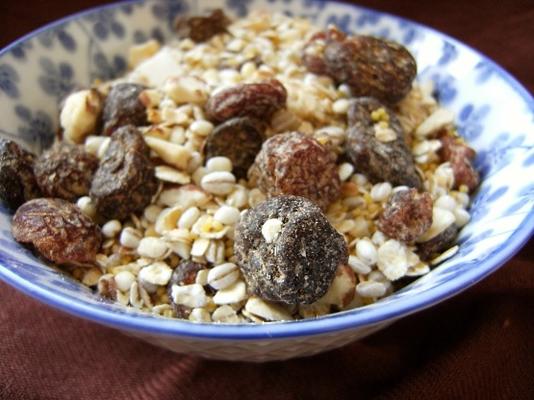 mélange de céréales à la canneberge et aux amandes, adapté aux diabétiques