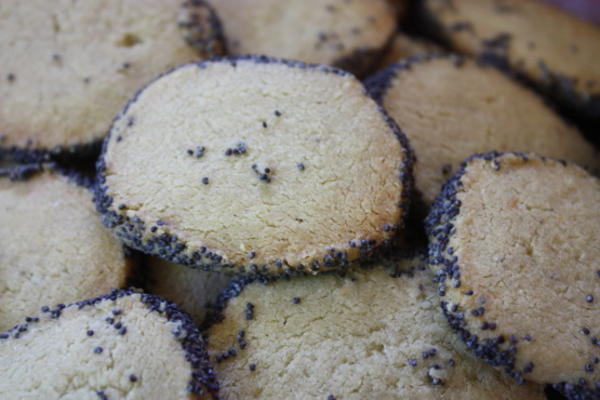biscuits au fromage bleu et aux graines de pavot