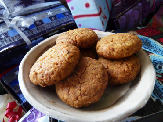 biscuits à la farine de pois chiches aux amandes