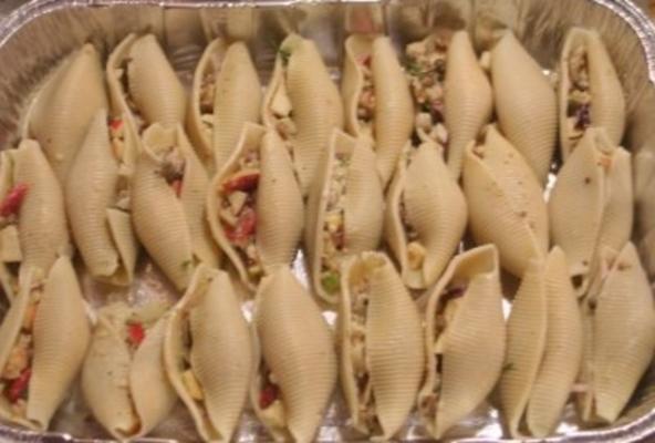 coquilles de pâtes farcies végétariennes