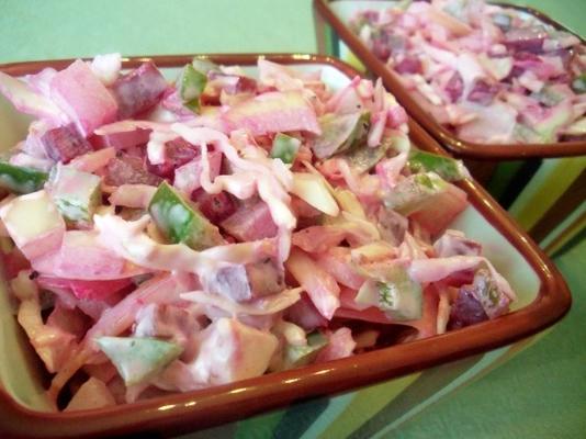 salade de chou de betterave marinée