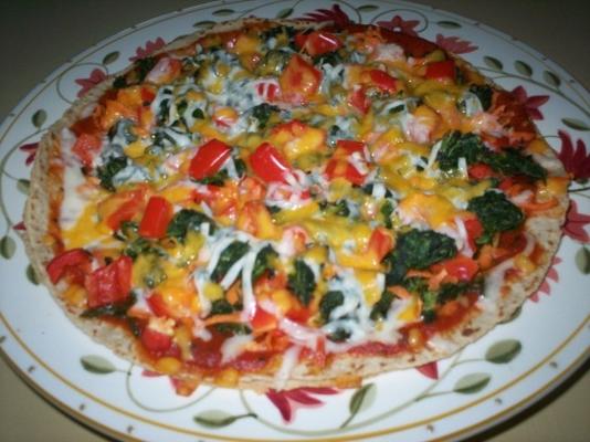 pizza tortilla aux légumes accidentelle