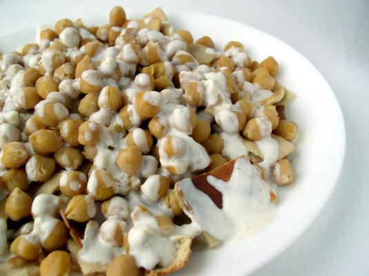 houmous fatit (casserole de pois chiches)
