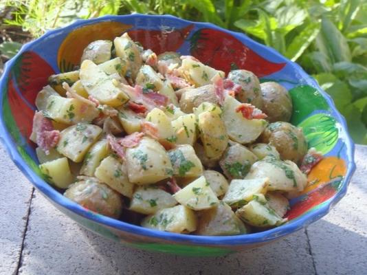 salade de pommes de terre au bacon et persil