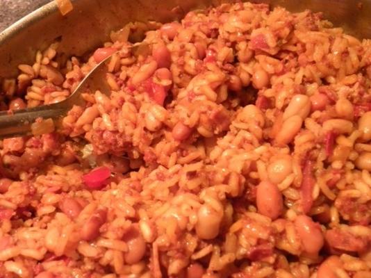 haricots portugais avec du riz