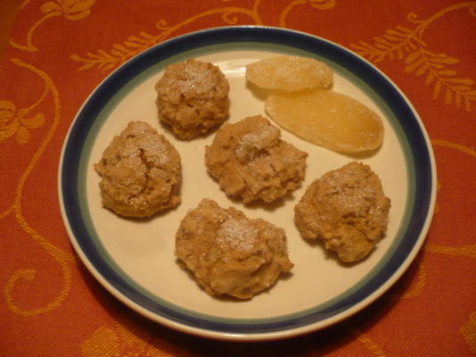 biscuits au gingembre confit sans gluten