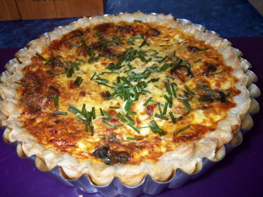 quiche patate douce et saumon