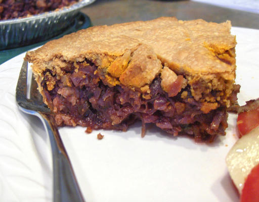 tourte à la viande et au chou