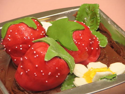 gâteau jello pound à la fraise