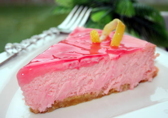 Cheesecake à la limonade rose