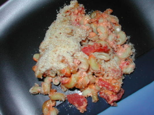 macaroni au fromage plus léger avec tomates