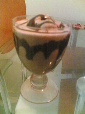 milkshake au chocolat avec glace