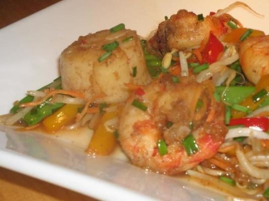 sauté de fruits de mer au chili