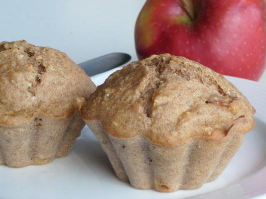 Muffins diabétiques au son d'avoine et pomme