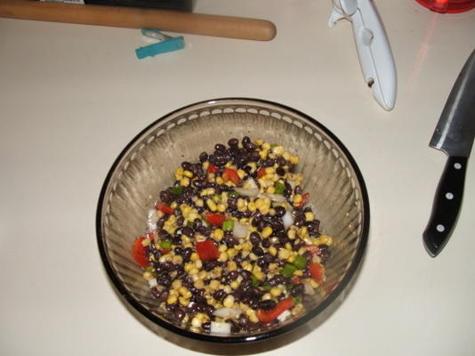 Salade de haricots noirs et maïs - noyau ww