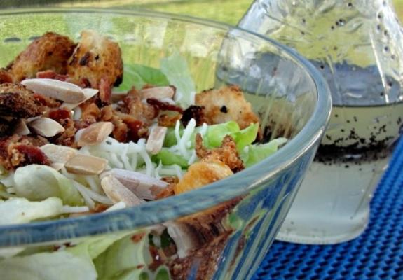 salade d'épinards aux graines de pavot