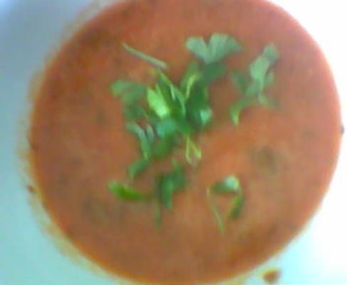 soupe aux tomates et carottes