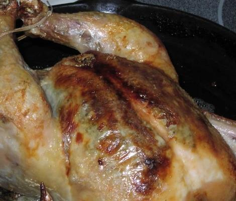 poulet rôti et sauce