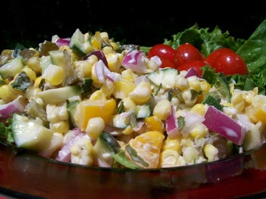 salade de maïs du jardin