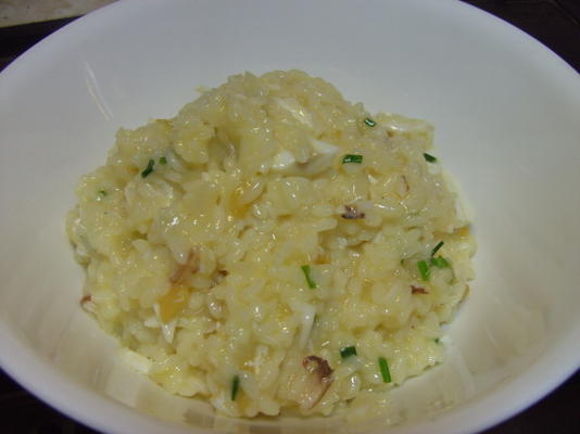 Risotto au crabe et au citron confit