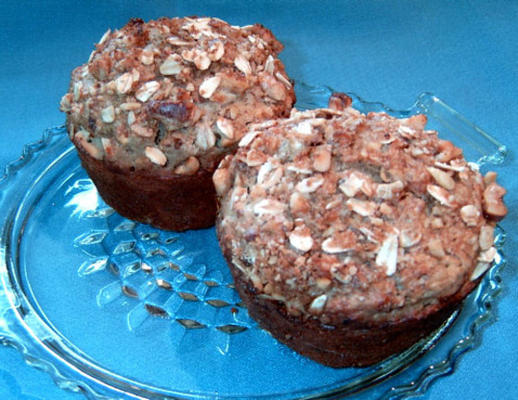 muffins aux noix de pomme version faible en gras et en sucre