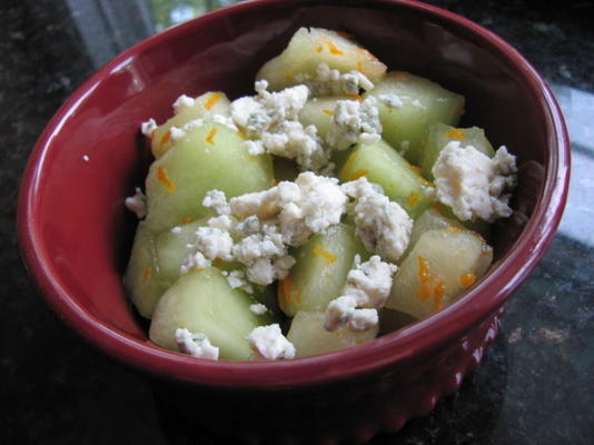 melon miel avec roquefort