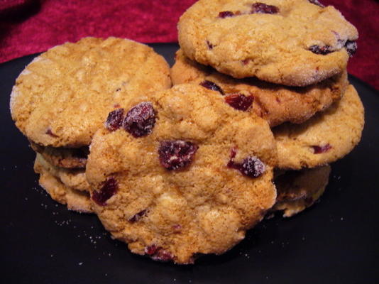 biscuits au beurre de macadamia / canneberges