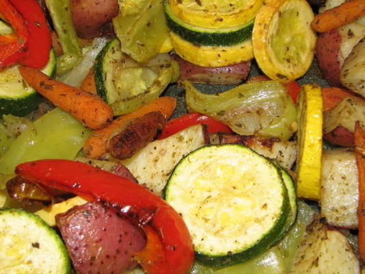 mes herbes aux légumes grillés