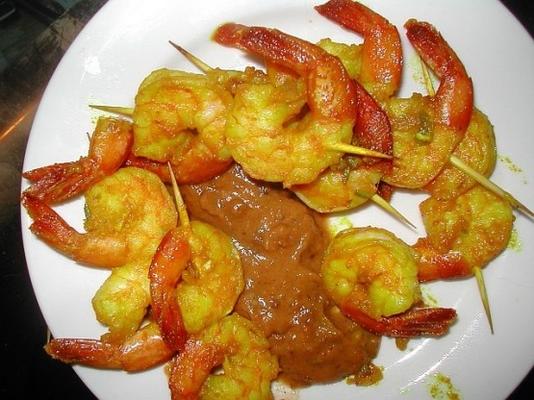 crevettes satay