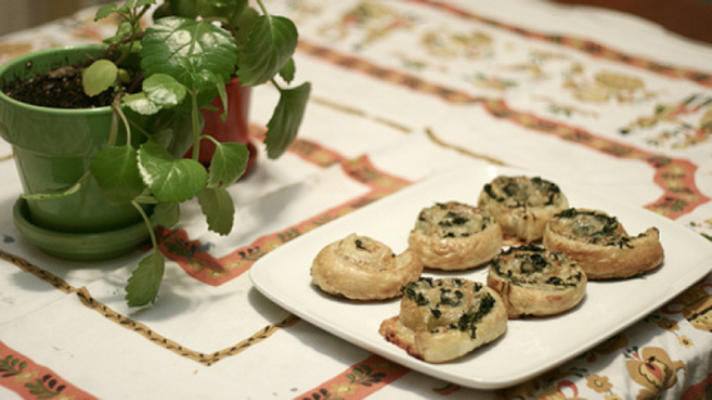 feuilleté de gruyère aux épinards