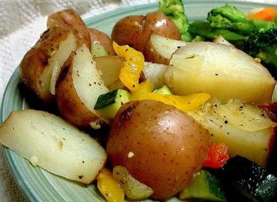pommes de terre rôties et légumes méditerranéens