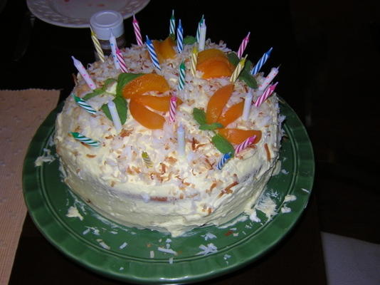 gâteau à la crème d'abricot