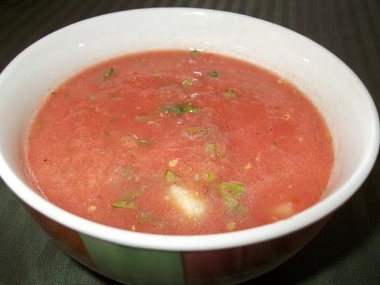 gaspacho de melon d'eau de tyler florence