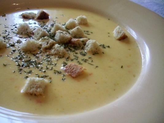 soupe au fromage cheddar canadien