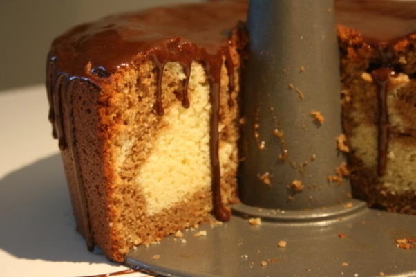 gâteau marbré chocolat-citrouille