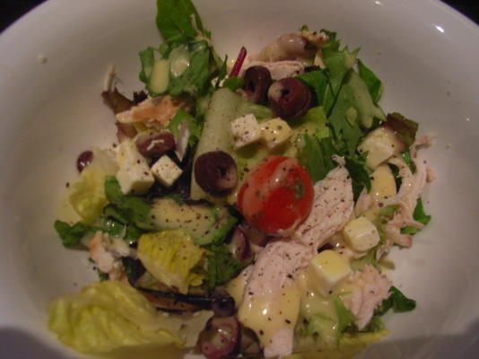 salade grecque hachée au poulet