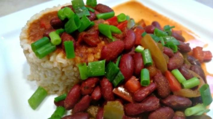 haricots rouges cajun et riz