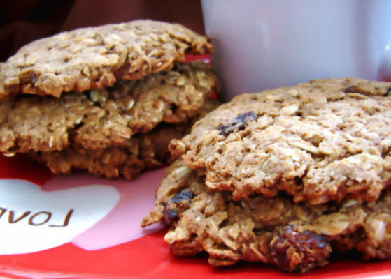 biscuits sains aux épices à l'avoine, aux raisins secs (1 ww point)