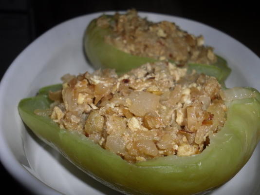 chayote au fromage (farcie et cuite)