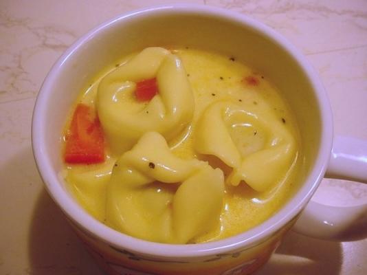 tortellini aux champignons à la crème au curry