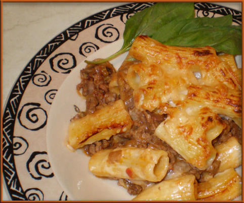 pâtes bolognaises au fromage