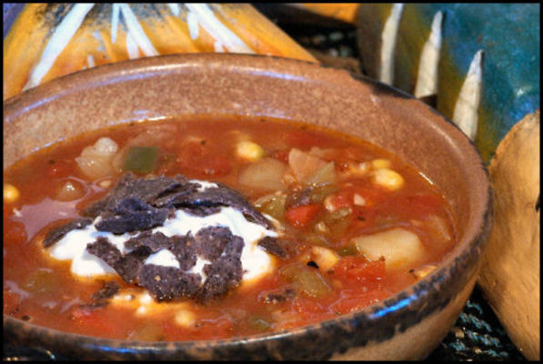 soupe de légumes mexicains