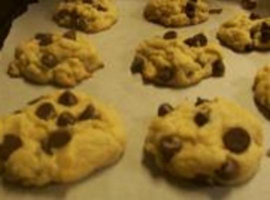 différents biscuits aux pépites de chocolat