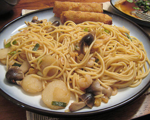 crevettes épicées lo mein