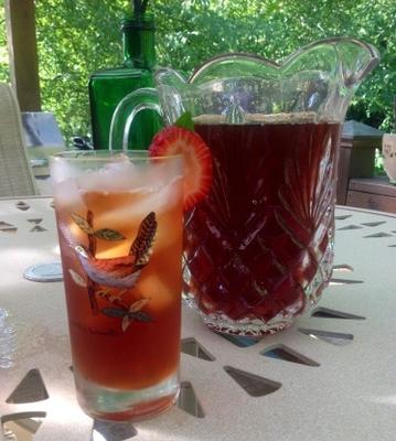 thé glacé fraise basilic