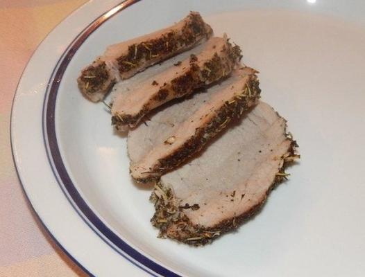 filet de porc poêlé aux herbes